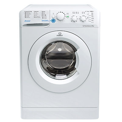 Indesit BWSC61252WUK Freestanding Washing Machine, 6kg Load, A++ Energy Rating, 1200rpm Spin, White